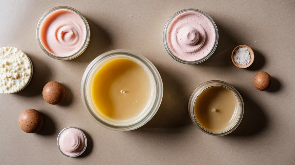 Bol de acero inoxidable en baño maría durante la preparación de bálsamos para un emprendimiento skincare