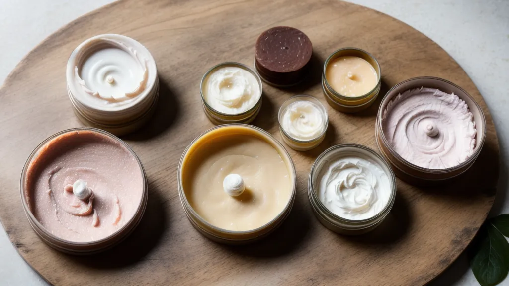 Equipo de grabación de video y herramientas de jabonería artesanal sobre la mesa de un pequeño negocio de skincare